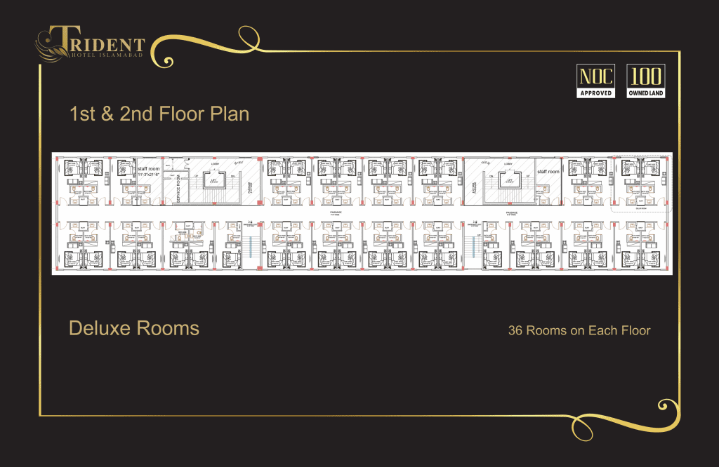 Floor Plan 1 and 2 Trident Hotel Islamabad